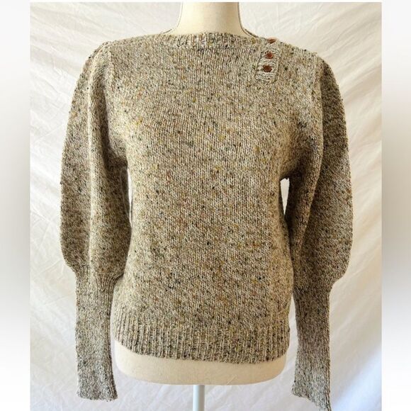 Vintage Foxmoor Knit Sweater Pullover Dainty Cottagecore Large Speckled - Picture 1 of 7